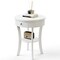 Costway 2-tier Side End Sofa Table Round Nightstand for Bedroom Living Room White/Espresso/Black